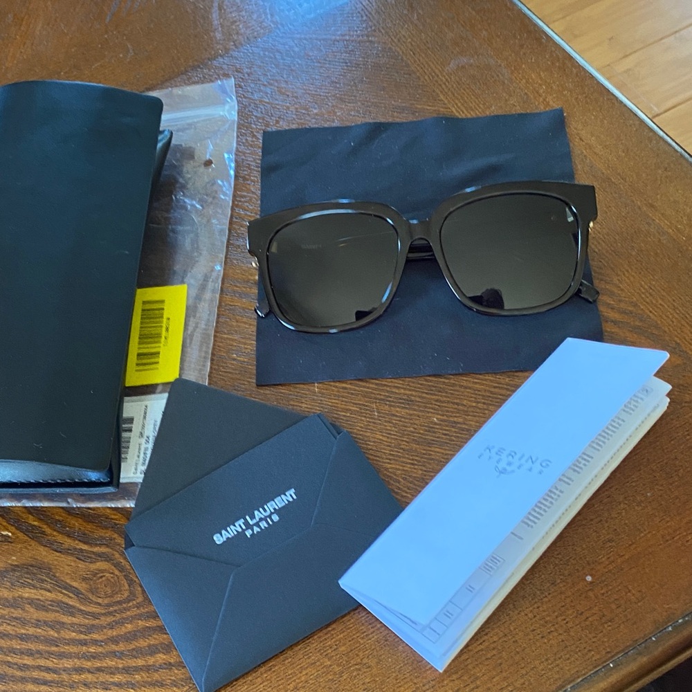 Authentic Saint Laurent Tortoise Shell Sunglasses - image 1